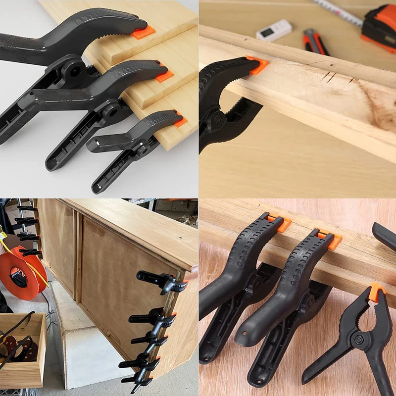 Professional Plastic Small Spring Clamps Heavy Duty Portable Woodworking A Type Spring Clamp