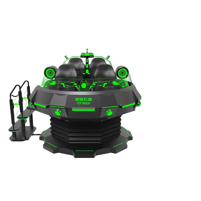Сим гоночный кокпит VR игровой автомат от производителя виртуальной реальности 9D волшебный симулятор машина 4 мест 360 UFO Star Space