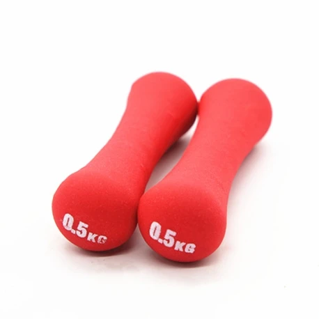 2023 New Design Cast Iron Colorful Women Bodybuilding Bone Shape Neoprene Dumbbell