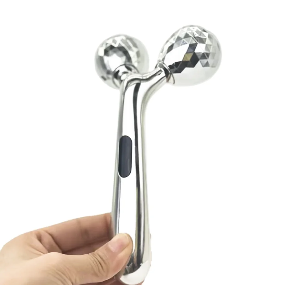 3D Face Lift Roller Massager Hand Roller Beauty Personal Care Facial Lift Tool Firming Stainless Steel Face Massage Roller