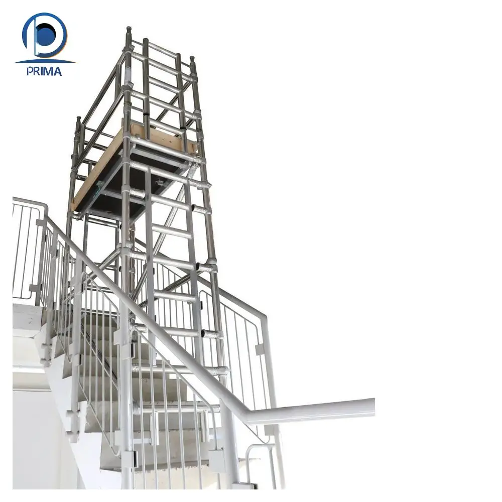 Prima Ajustable Aluminum Scarfold And Quick Lock Scaffolding / Scaffolding Boards And Used Scaffolding And Safe Scarffolding