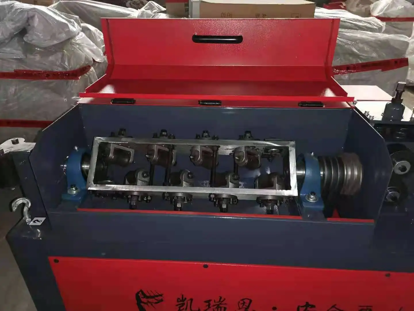 4-10mm 12G-3 wire straightener 1.1KW bar straightening and cutting/ straightener machine