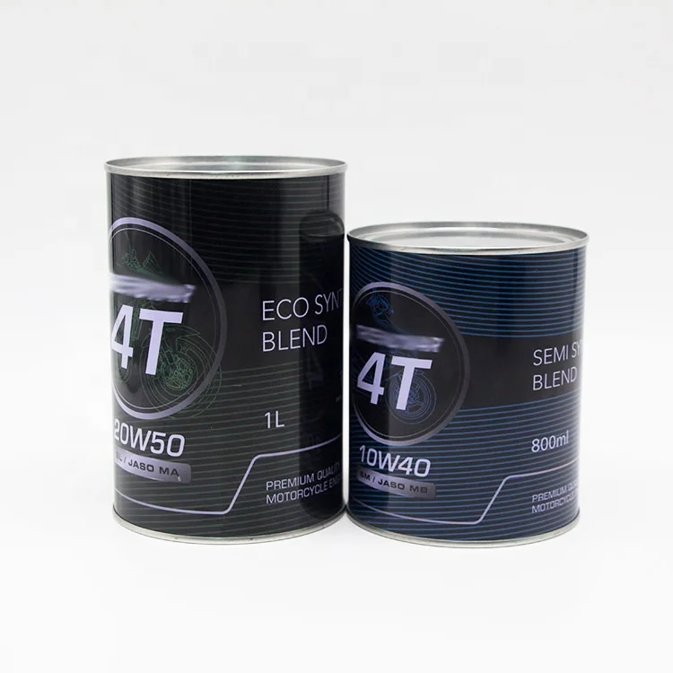 Custom 1 liter metal round tin can for car lubricant/1 liter paint can