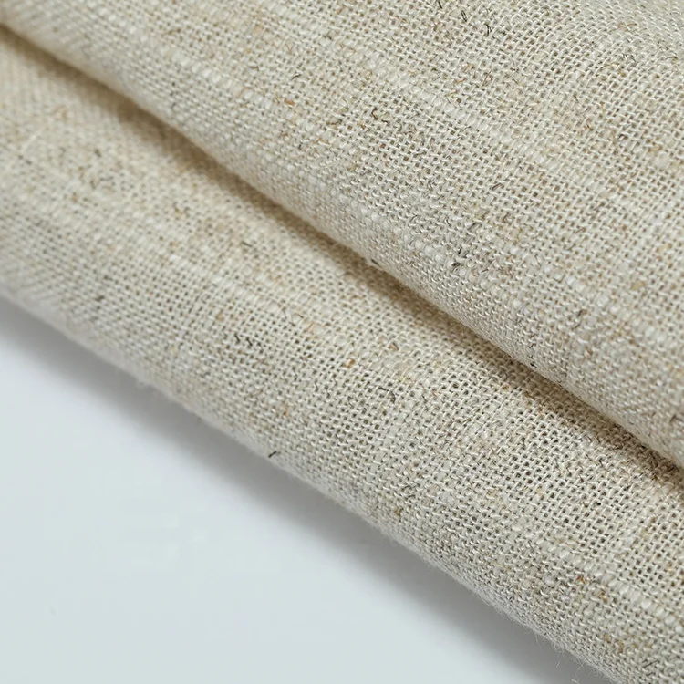 High Quality Custom 65% Linen 35% Rayon Soft Comfortable Sofa Plain Tri Blend Fabric