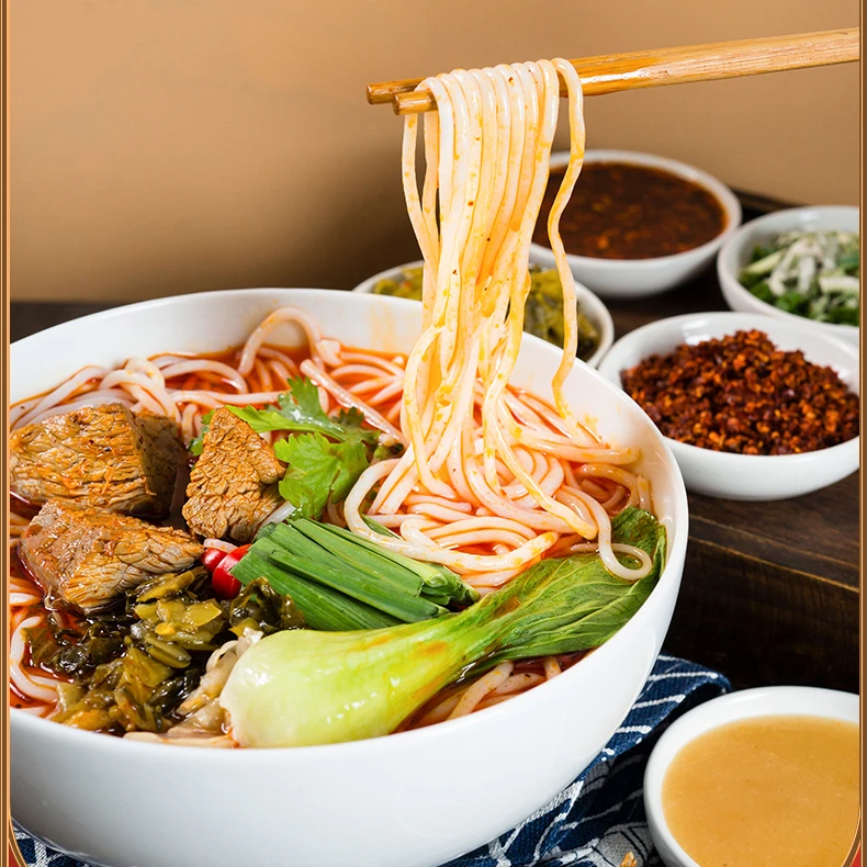 Yashu OEM Factory Instant Noodles Made From Rice fried noodles beef rice noodles cooked