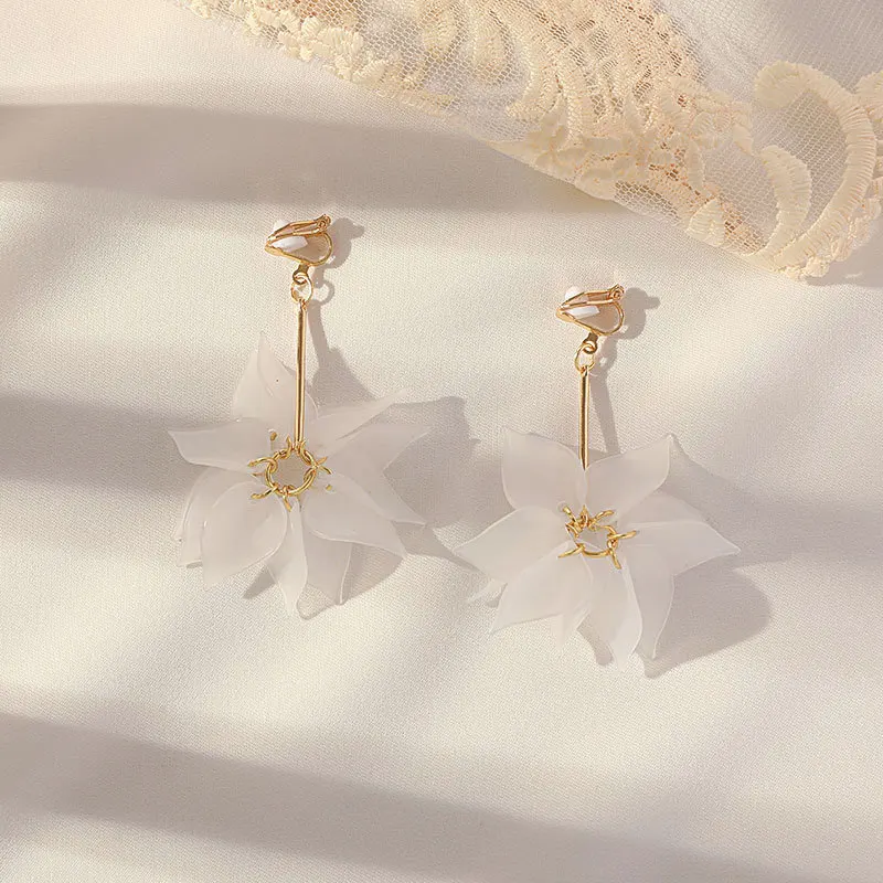 Hot Sale Fashion Dangle Earrings For Women no Pierced Ears Pendant Earrings Wedding Party Jewelry Ladies Decor Accessories