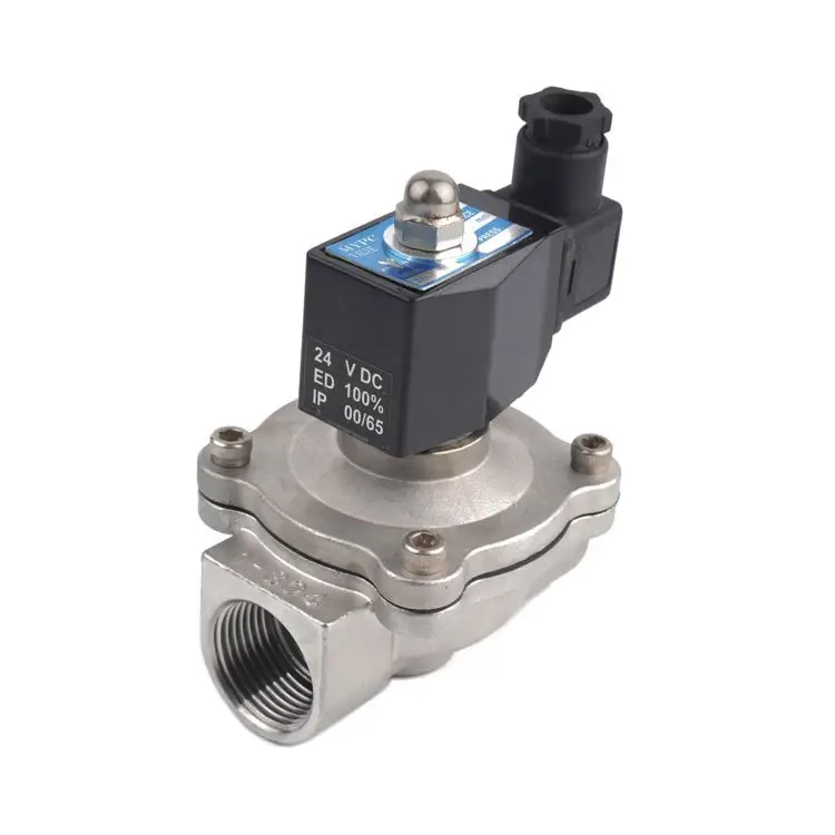 2/2 Way Normally Open Solenoid Valve High Temperature 3/4in Direct Acting Water Air 220V 110V 24V Solenoid Valve