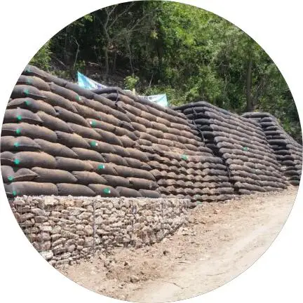 PET Staple Fiber Non Woven Geotextile Needle Punched GeoBags Geotextile Sand Geobag Filament Geobag Staple Fiber