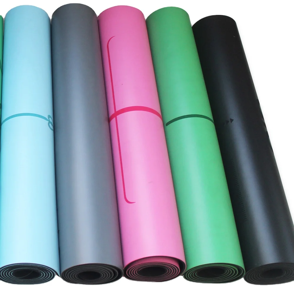eco friendly non slip natural Pilates Fitness Mat Exercise PU leather yoga mat