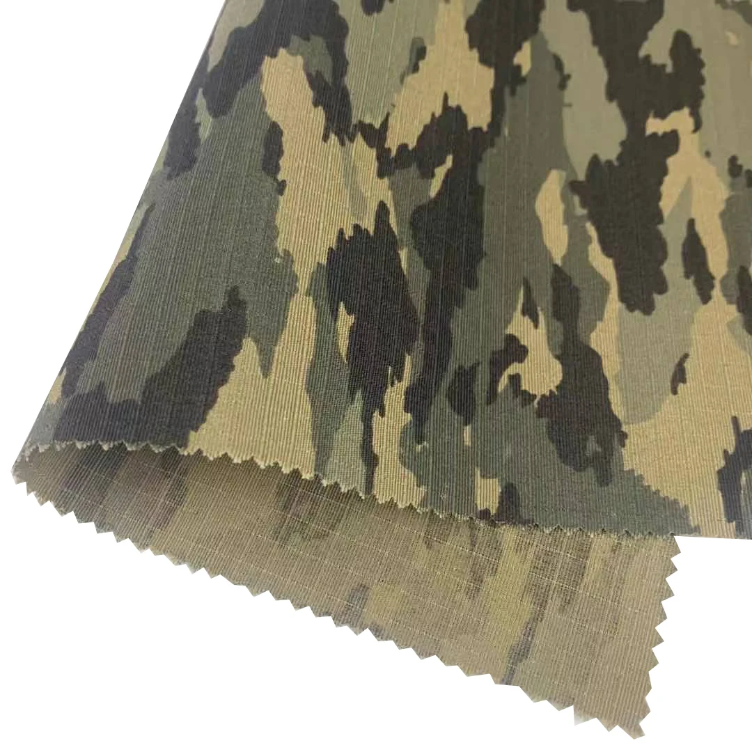 hot sale factory cheap price camouflage printed Fabric 80/20 Uniform rip- stop tc fabric