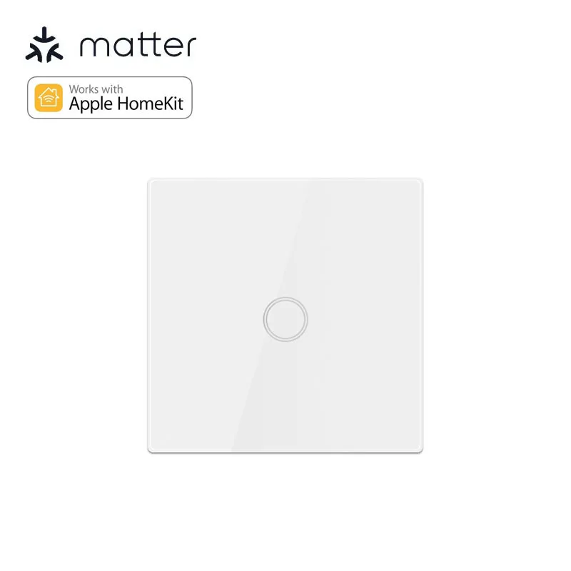 matter over wifi homekit OEM smart iot intelligent EU remote on off  1/2/3 gang way light touch switch in wall work with alexa