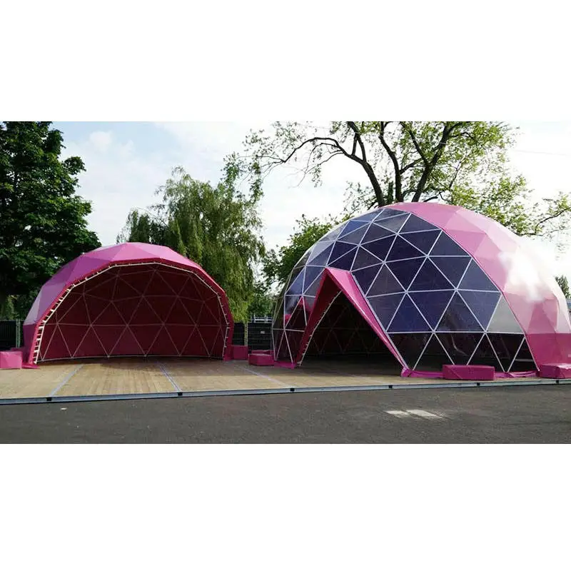 Waterproof Winter Camping Equipment Outdoor Geodesic Dome Glamping Trade Show Tent