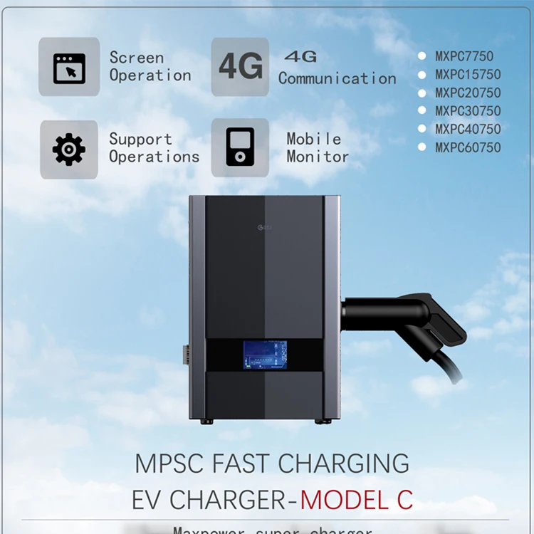 
Wall-mounted 7kw commercial EV wall charging mount electric car charger station 