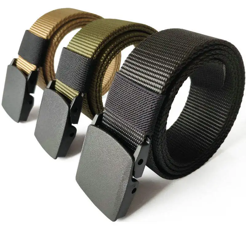 Custom High Quality Strap Nylon Belt Male Waist Belt Men Canvas Fabric Belts