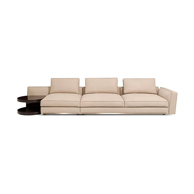 Italian leather sofa minimalist light luxury living room furniture luxury envelope sofa