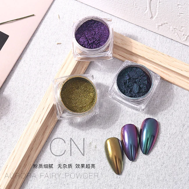 18 видов цветов для ногтей из смолы б/у пигмент оптический Хамелеон порошок для автомобиля