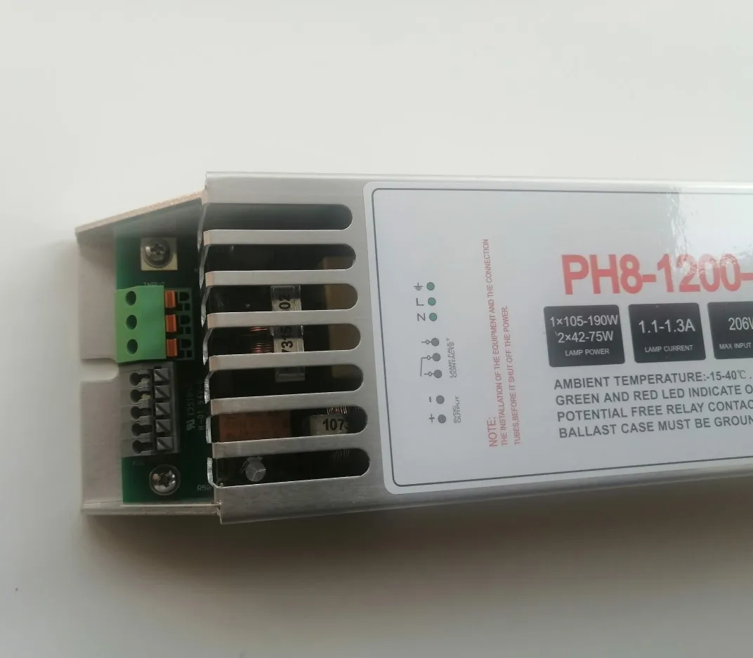 105w 127w 190w 206w amalgam uv lamp electronic ballast 1.1-1.3A ultraviolet lamp driver PH8-800-155  PH8-1200-190 PH8-2100-200