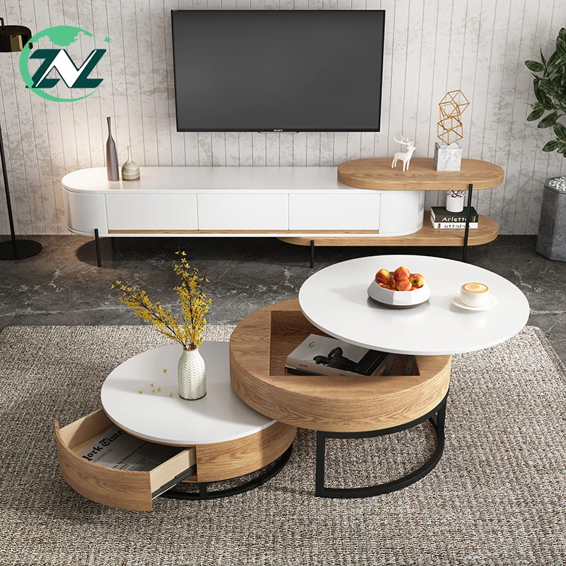  Pretty Design Multifunctional Furniture Combination Lift Top Luxury Modern Metal Coffee Table