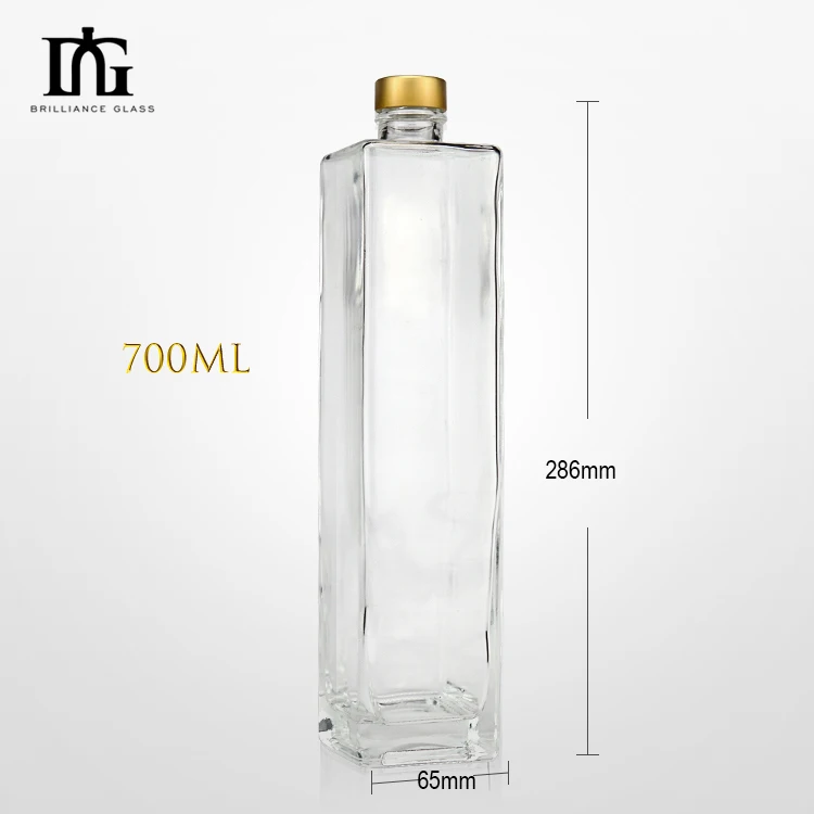 Factory Direct Sale 750ml Empty Liquor Glass Bottle For Gin Vodka Wine