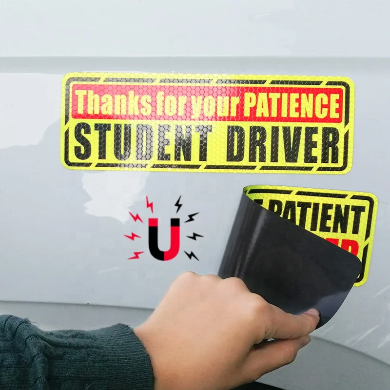 Magnetic Car Sign Cars Bumpers Magnet Sticker Van Stickers