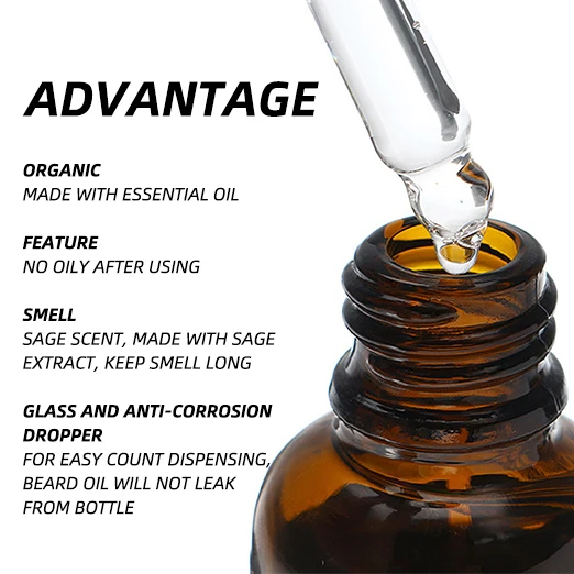 Private Label 100% Natural Pure Beard Oil Organic Beard Oil for black men