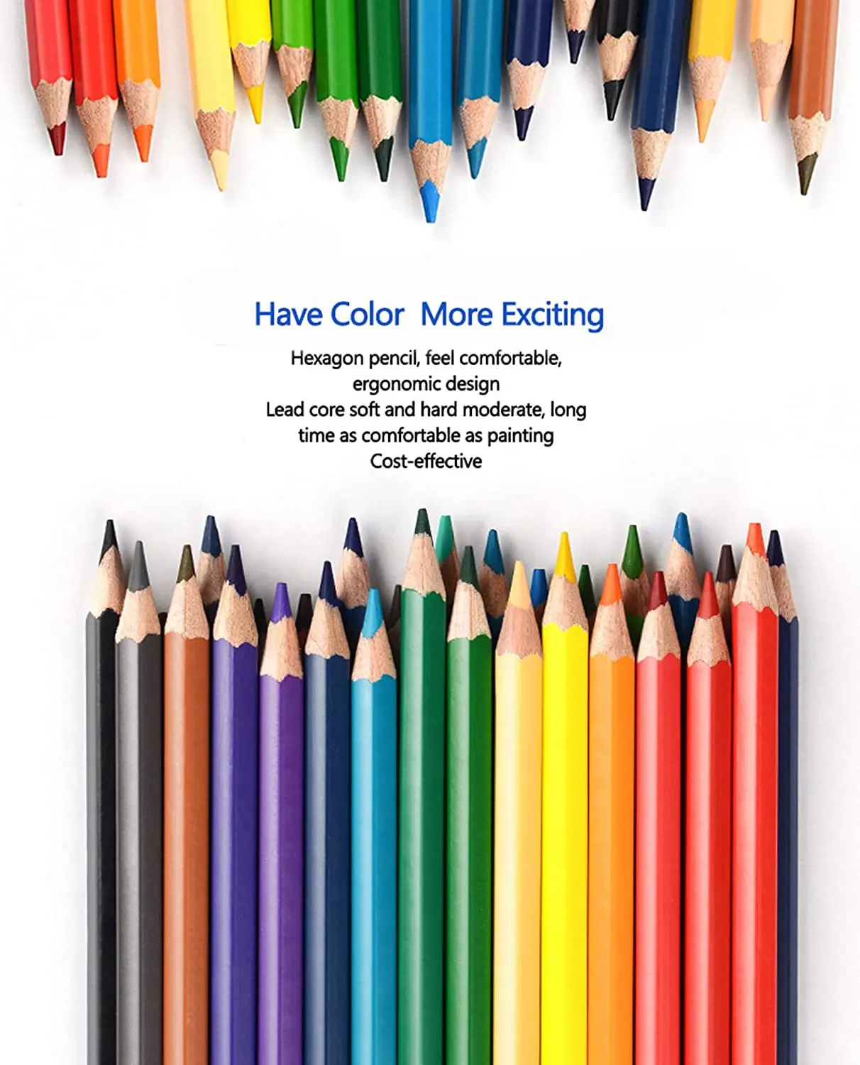 36 color set, soft core, oil based art coloring drawing pencil, for coloring books, sketching