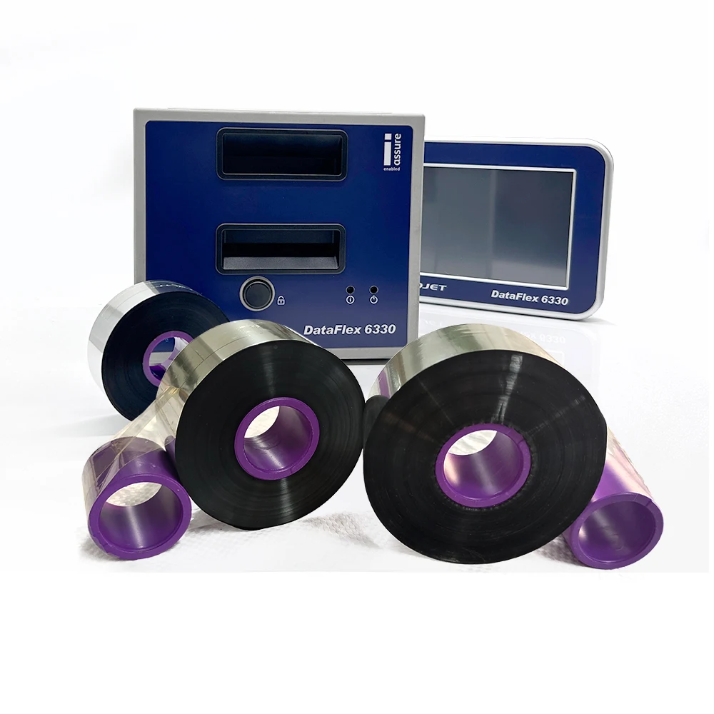 Friction resistance wax resin thermal transfer ribbon 33*600m for DIKAI D05 thermal transfer overprinter