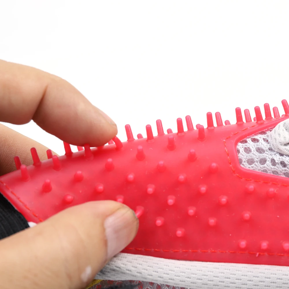 Перчатка для груминга домашних животных, щетка для вычесывания шерсти собак