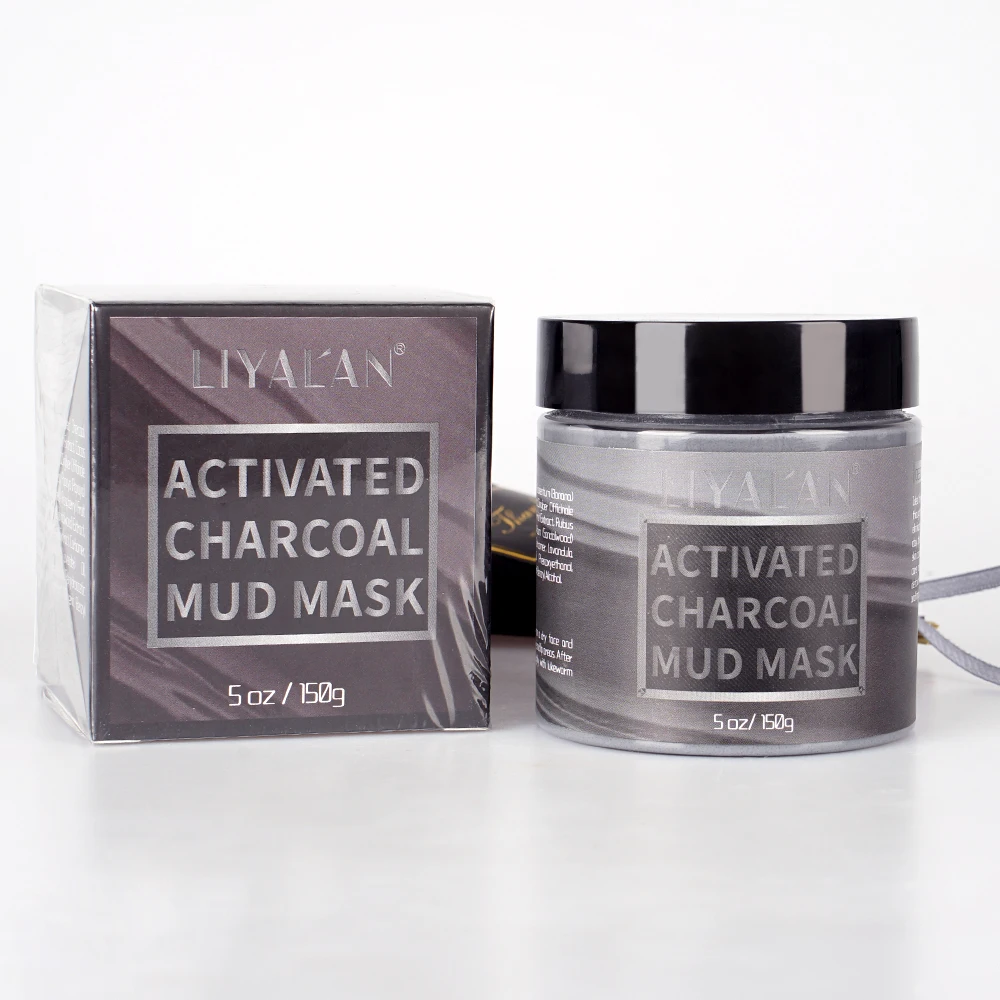 Private Label Vegan Black Facial Mask Natural Oil Control Detox Charcoal Clay Mask
