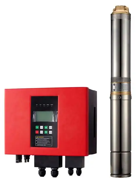 67-44m lift 60-100m3/day pump Auto-run Hybrid Grid-connect inverter water pumping System