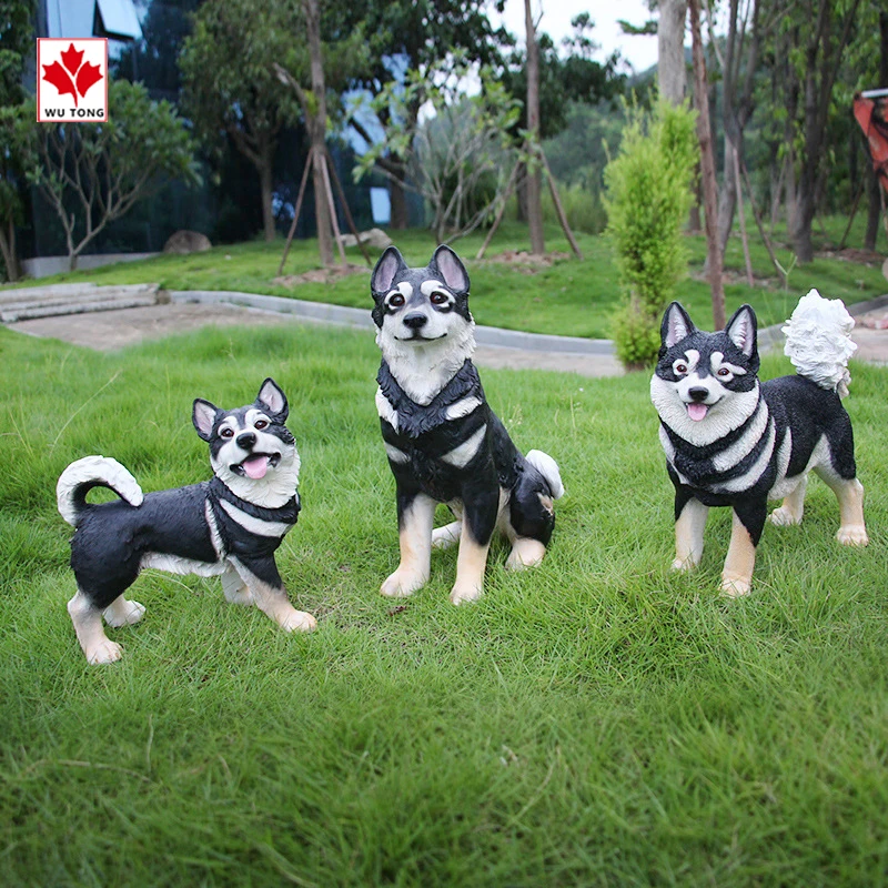 Realistic Dog Statue Custom Animal Figurine Home Decoration