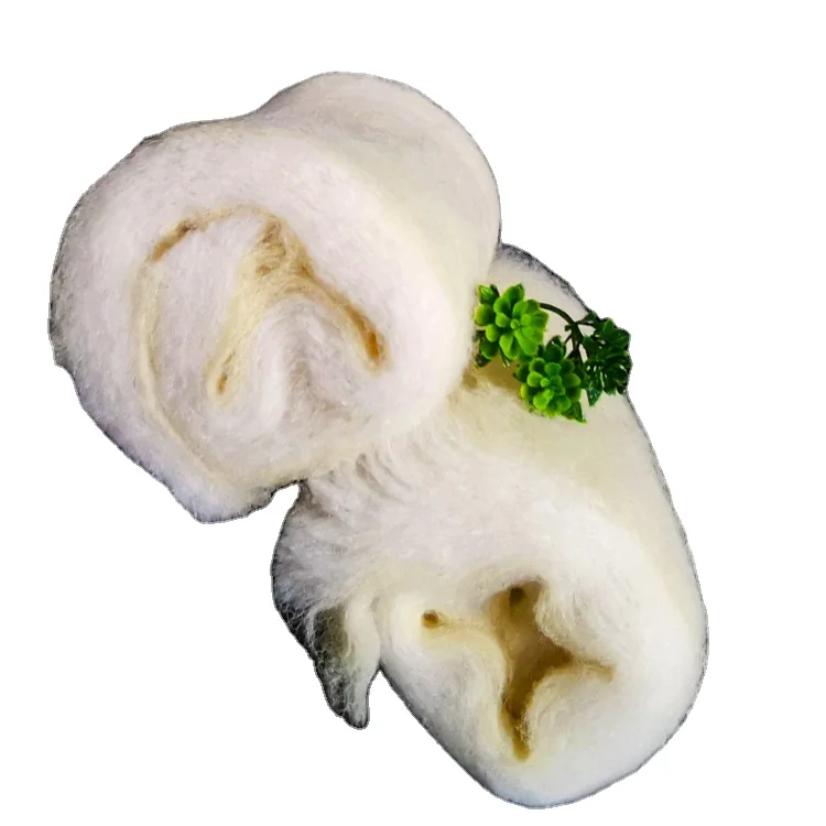 China professional manufacturer sheep cashmere washed wool fiber