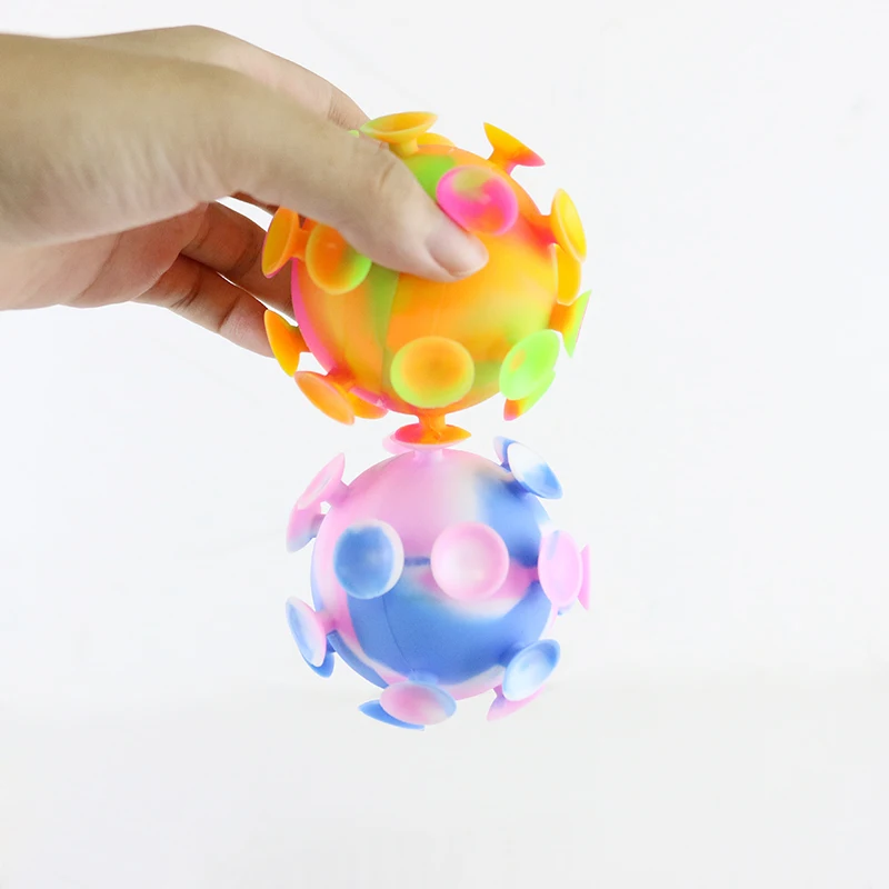 hot selling silicone squeezed toys bad emotions relief hand squeeze biting food grade baby children sticky ball toys