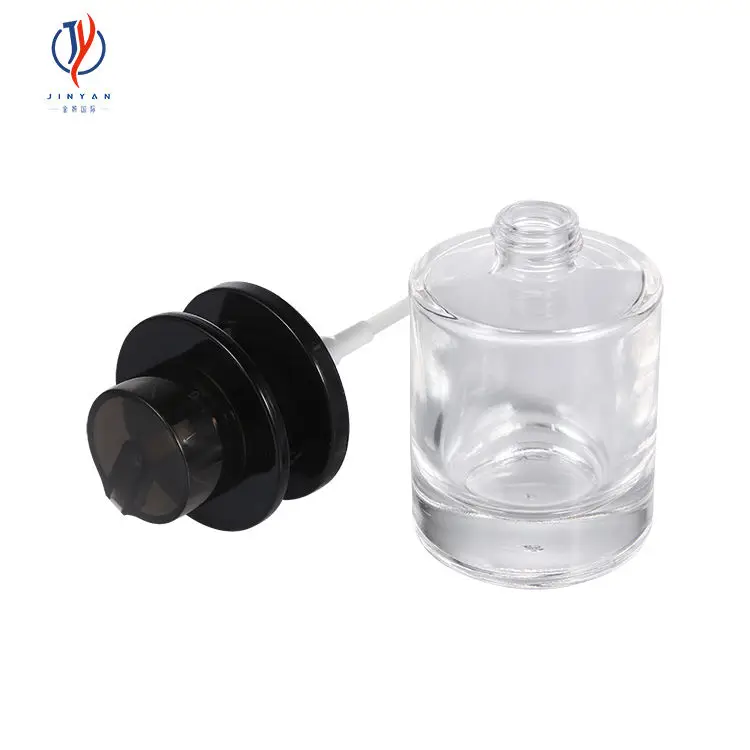 40ml Clear Essence Lotion Self-Priming Pump Spray Glass Bottle Cream Emulsion for Cosmetic Use Empty Bottles Press Treatment