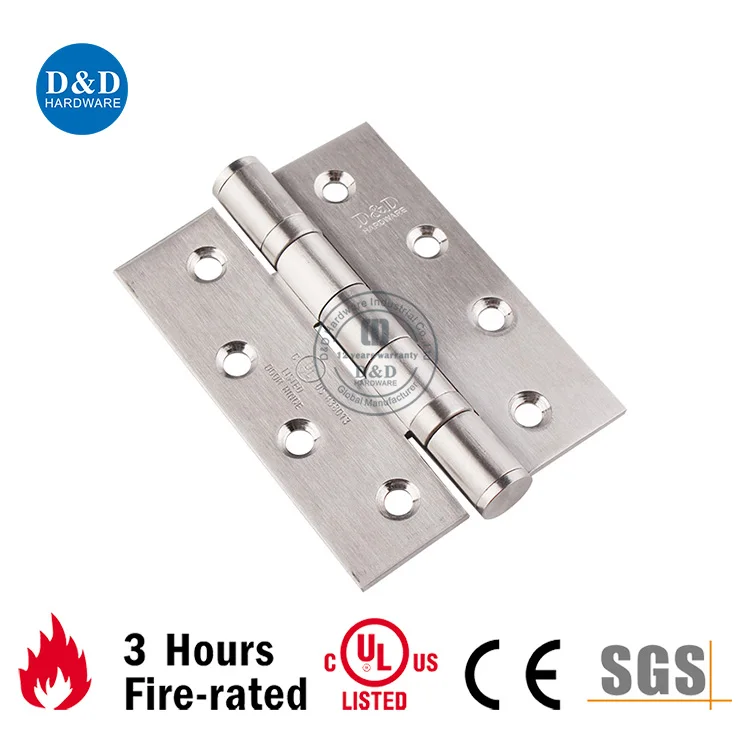 UL listed fire rated Stainless steel 2 ball bearing metal steel door full mortise hinge