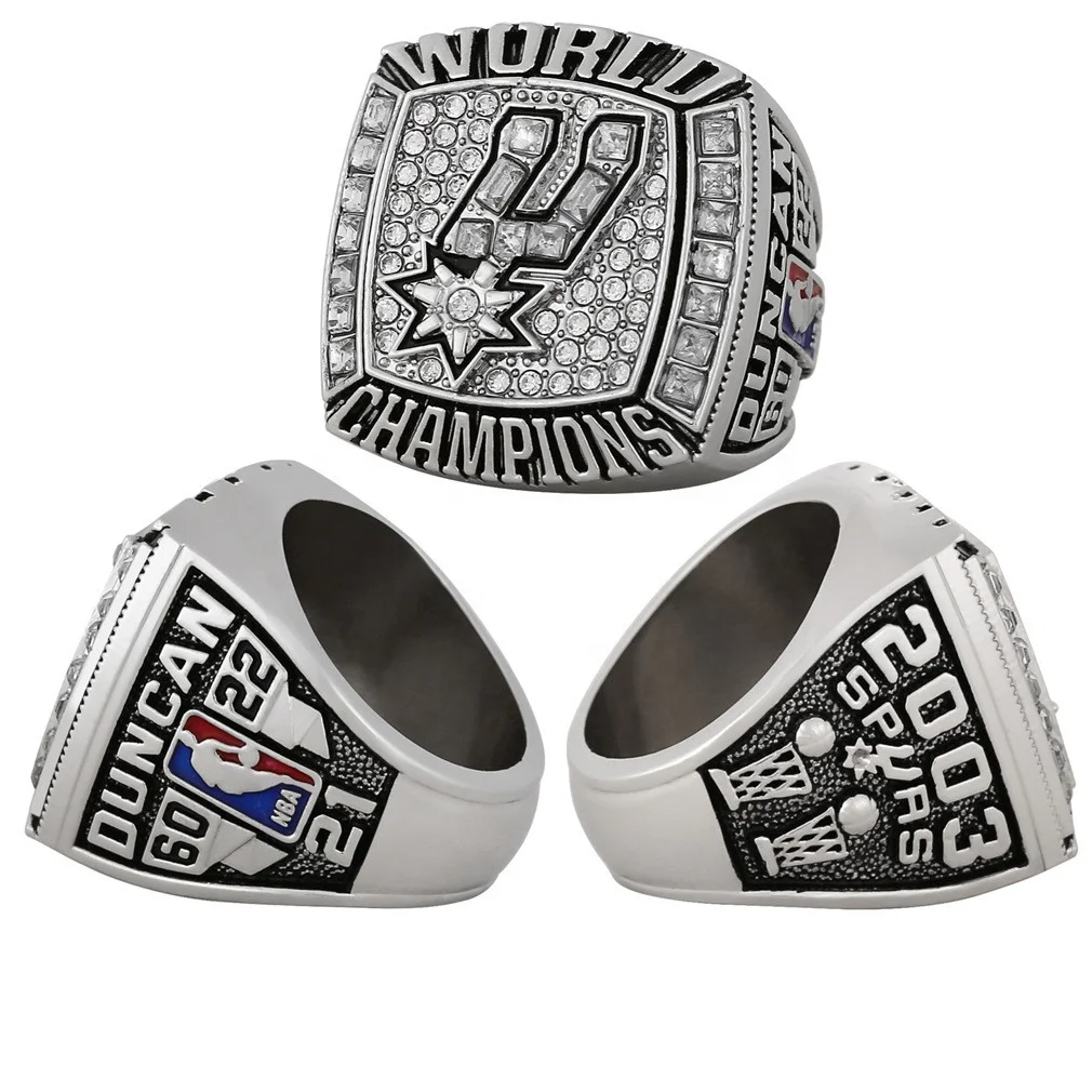 NBA 2003 чемпионские кольца из Сан-Antonio Spurs для молодежного чемпионата дизайнерское кольцо
