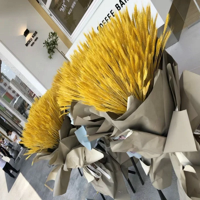 Nature decorate wheat grass dried flower wedding home hotel wheat straw flower