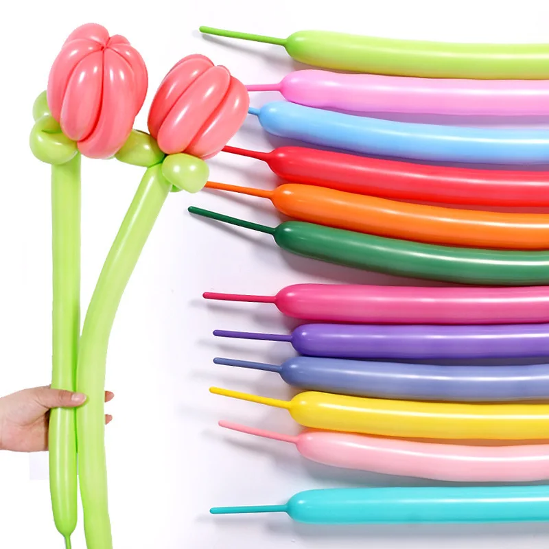 Long strip balloon thickened explosion-proof magic balloon weaving cartoon cute shape long balloon diy shape