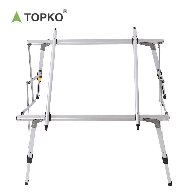 TOPKO Supply Outdoor Furniture Travel Camping Table Multi functional Cheap Barbecue Picnic Table