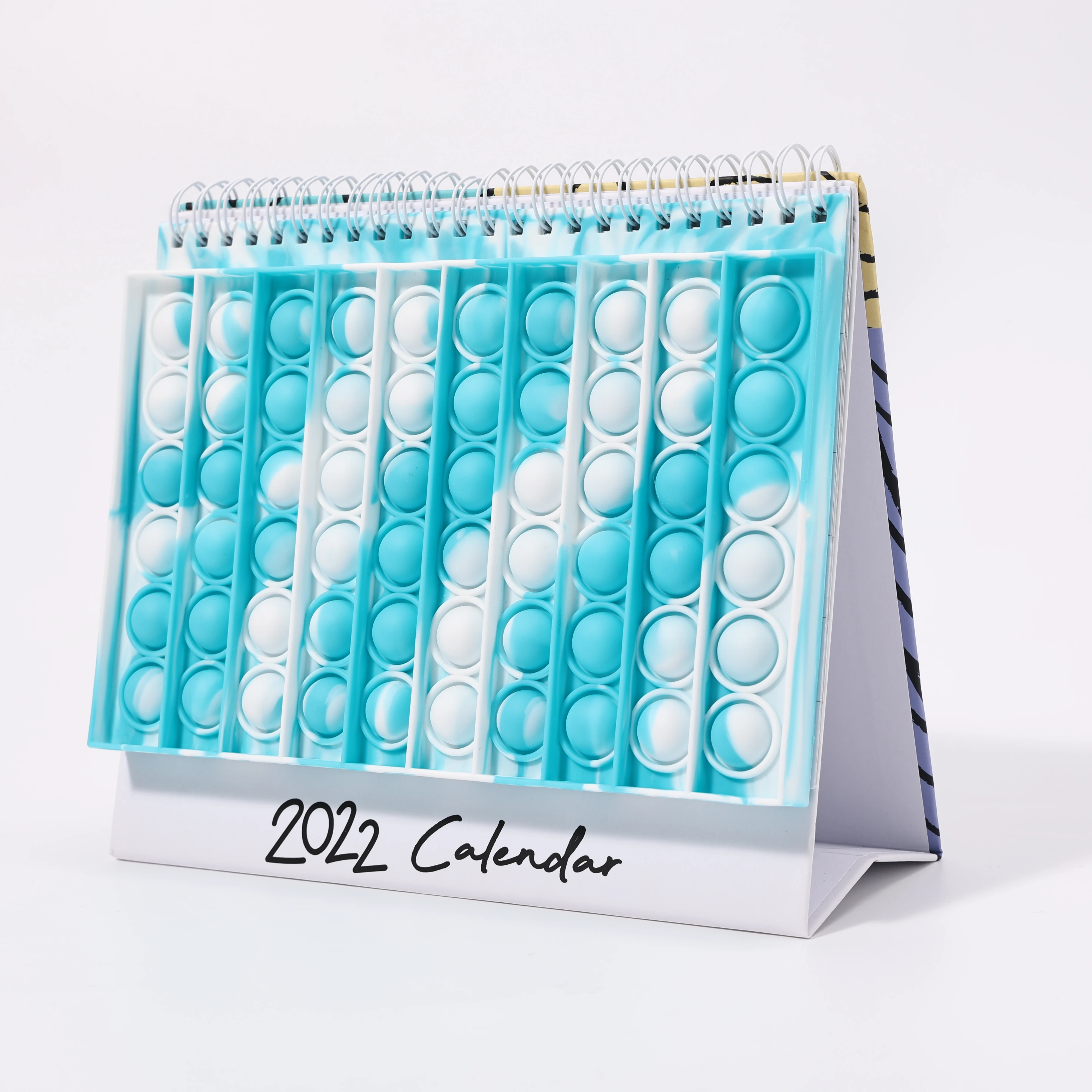 Creative Design Silicone Fidget desk planner Cover Table Monthly Desk Calendars 2022 planner calendar