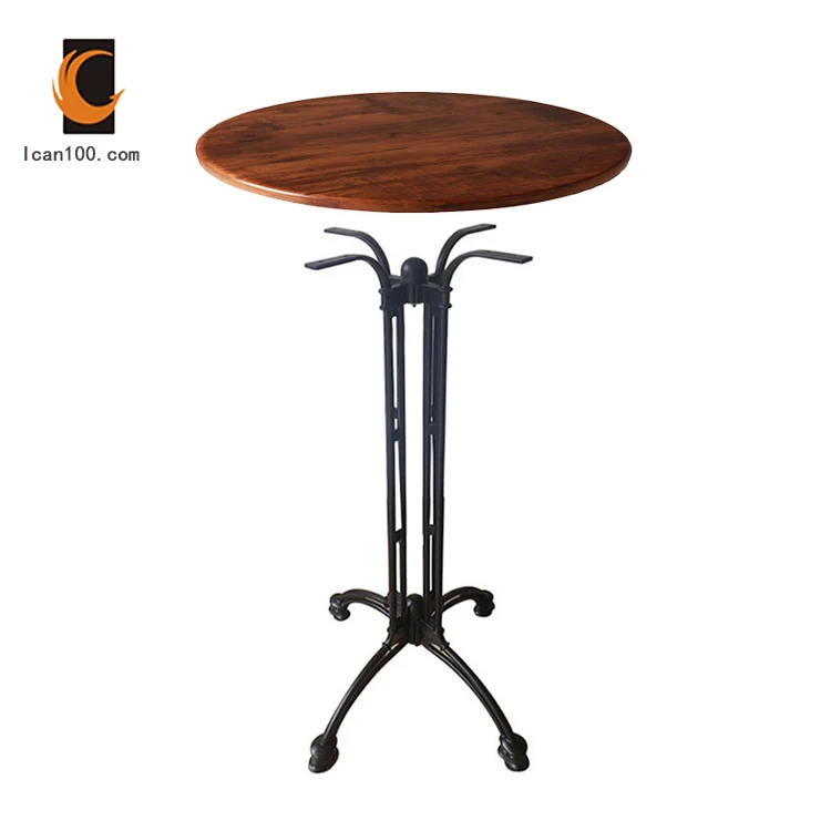 Manufacturing Wholesale Dinning Table Base Industrial Steel Cast Iron Bar Height Table Base Legs