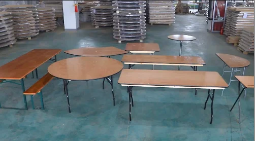 Popular Size Wood folding long  banquet buffet  table