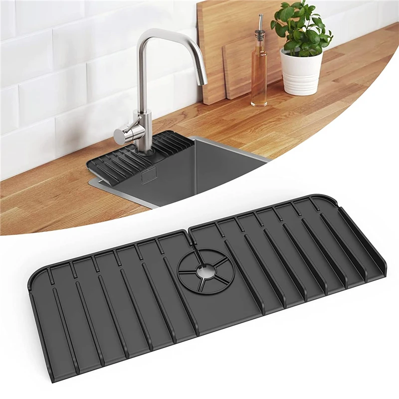 2022 New Trending Products Silicone Sink Faucet Mat For Kitchen Splash Guard