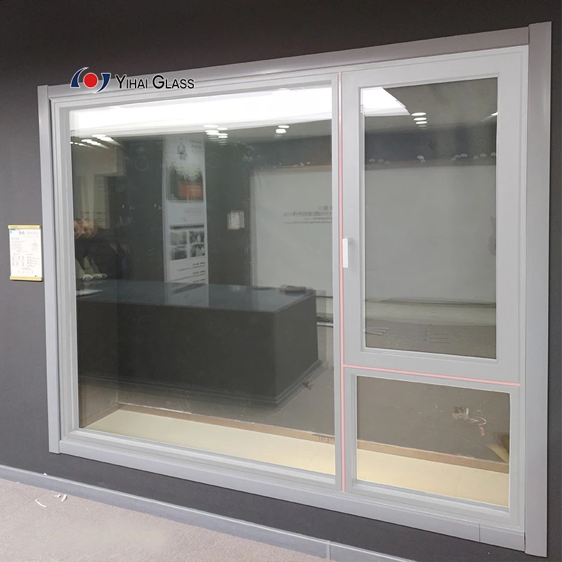 American Custom Insulated UPvc Profile Flat Window Modern Sliding Multifunctional Combination PVC Variable Frequency Shutters