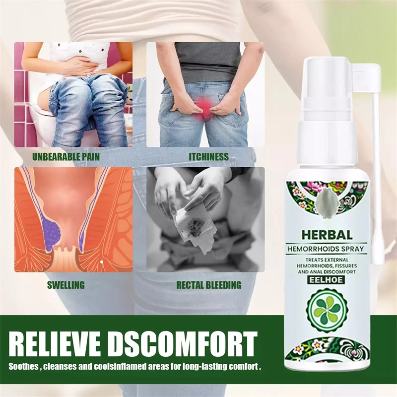 Best Selling  Spray Natural herbal medicine  mixed inside and outside to relieve swelling hemorrhoids and meat ball hemorrho