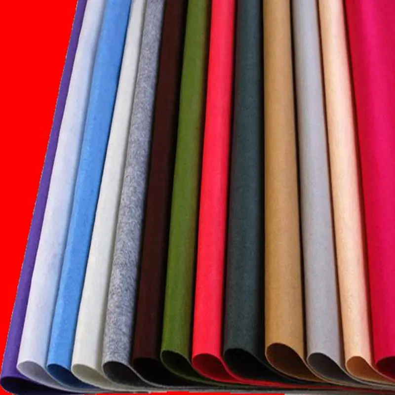 Color felt cloth with adhesive polyester needled non-woven non-woven fabric decoration wall sound insulation manual d iy black