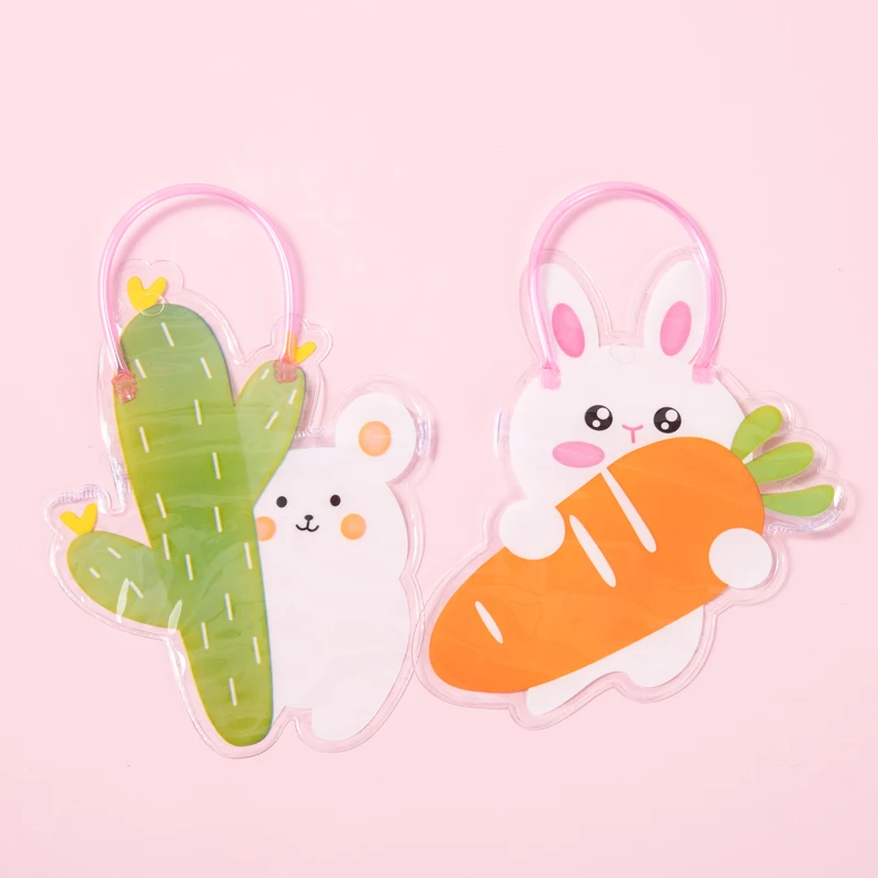 Korean version of the new hair rope does not hurt the hair cute little rabbit self-sealing bag black rubber band