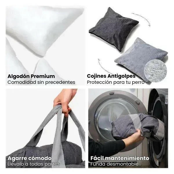 2024 New product Dog Car Seat Pet sofa Bag Travel Carrier Bed Washable cover waterproof Small Medium Pets dog car seat cushion