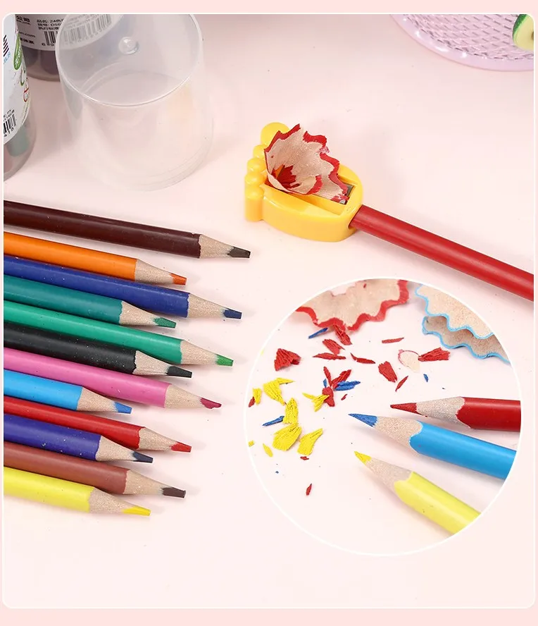 DASHENG Hot Sale 12 18 24  36 Colors Wood Free Colored Pencils in Plastic Tube for School Student Kids Girls and Boys