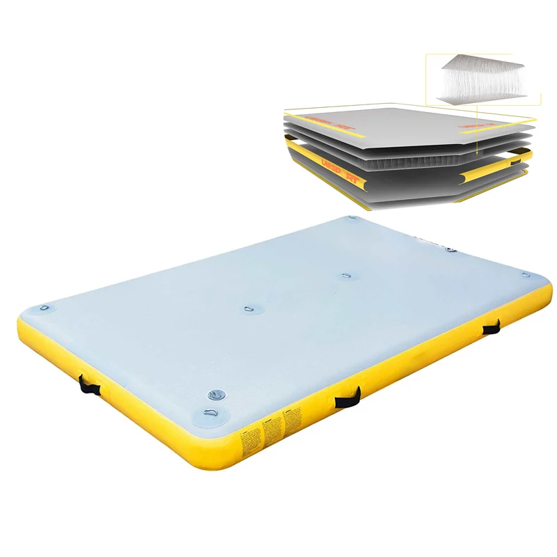 Drop Stitch Floating Inflatable Jet Ski Dock Inflatable Y Pontoons for Boat and Yacht Packing